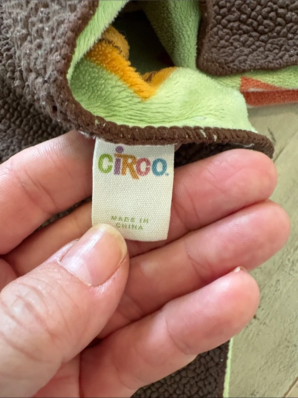 Circo Brown & Green Sherpa Baby Blanket and Monkey Hooded Baby Bath Towel